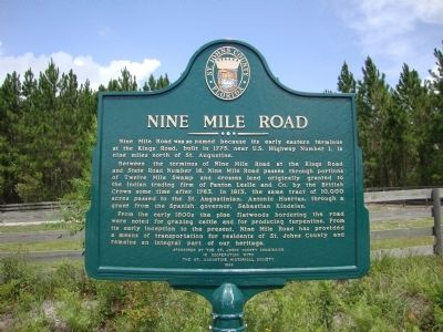 Nine Mile Road Marker image. Click for full size.