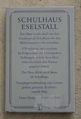 Schulhaus Eselstall Marker image. Click for full size.