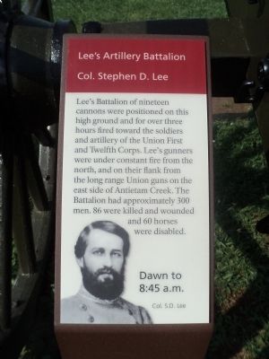 Lees Artillery Battalion Marker image. Click for full size.