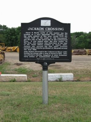 Jackson Crossing Marker image. Click for full size.