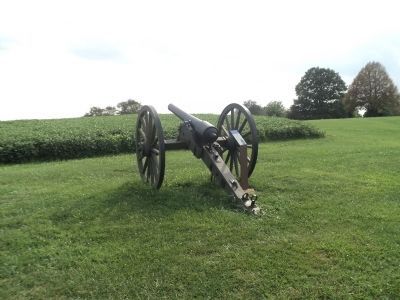 Marker on the Antietam Battlefield. Click for full size. Marker on the Antietam Battlefield image. Click for full size.