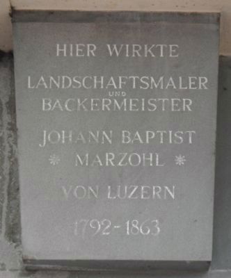 Johann Baptist Marzohl Marker image. Click for full size.