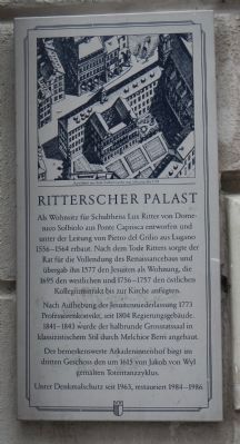 Ritterscher Palast Marker image. Click for full size.