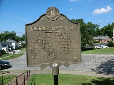 Governor James Clark Marker image. Click for full size.
