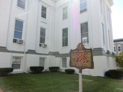 County Named 1793 Marker. Click for full size. County Named 1793 Marker image. Click for full size.