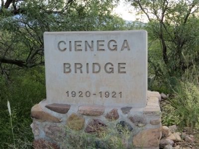 Cienega Bridge Marker image. Click for full size.