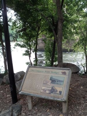 Old Congaree River Bridges Marker image. Click for full size.