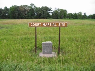 Court Martial Site and Marker image. Click for full size.