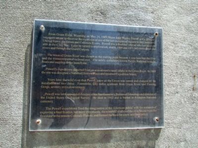 John Wesley Powell Marker. Click for full size. John Wesley Powell Marker image. Click for full size.
