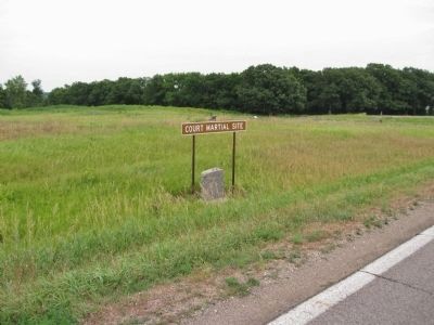 Court Martial Site Marker image. Click for full size.