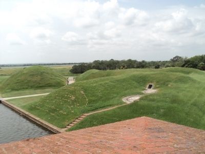 The Demilune from inside Fort Pulaski image. Click for full size.