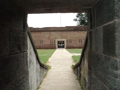 Inside Demilune Powder Magazine. Click for full size. Inside Demilune Powder Magazine image. Click for full size.