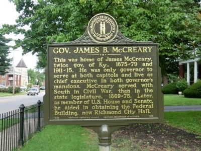 Gov. James B. McCleary Marker image. Click for full size.