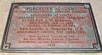 Worcester Academy Marker image. Click for full size.