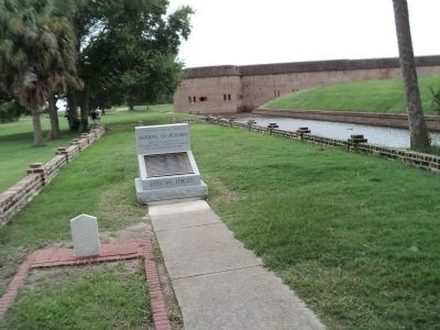 Marker at Fort Pulaski image. Click for full size.