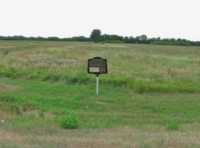 Jonathan Brown and the Shetek Trail Marker image. Click for full size.