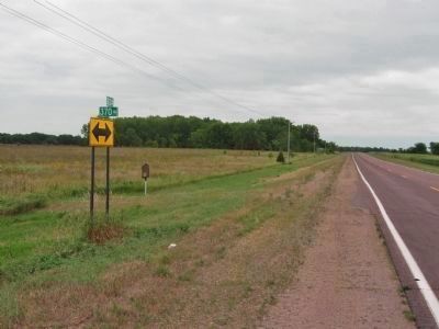 Jonathan Brown and the Shetek Trail Marker image. Click for full size.