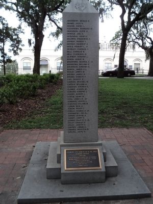 Savannah Marine Korean War Monument (Front) image. Click for full size.