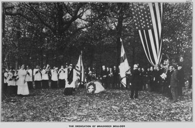 The Dedication of the Braddock Boulder, November 10, 1907 image. Click for full size.