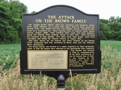 The Attack on the Brown Family Marker image. Click for full size.