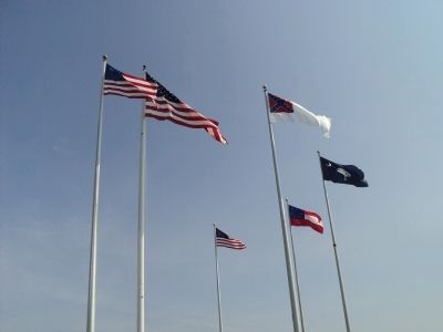 Flags of Fort Sumter image. Click for full size.