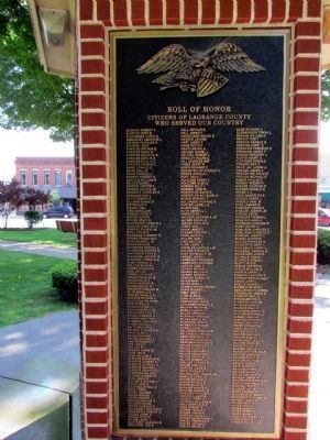 Others Who Served - LaGrange County Roll of Honor image. Click for full size.