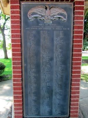 "E-L" - LaGrange County W.W.II Roll of Honor image. Click for full size.