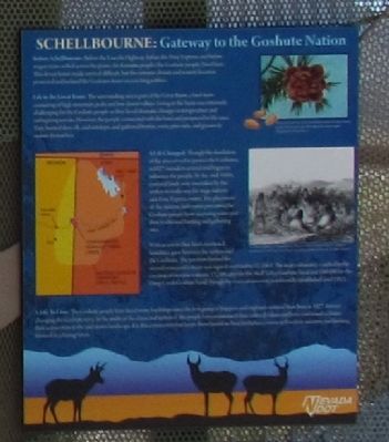 Schellbourne: Gateway to the Goshute Nation Marker image. Click for full size.