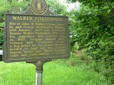 Walker Foxhounds Marker image. Click for full size.