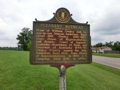 Pleasant Retreat Marker image. Click for full size.
