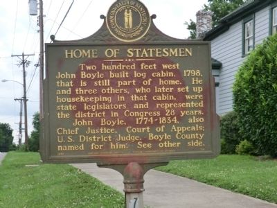 Home of Statesmen Marker image. Click for full size.