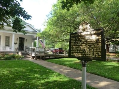 Home of Governor Morrow Marker. Click for full size. Home of Governor Morrow Marker image. Click for full size.