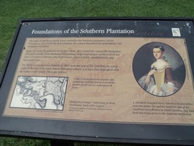 Foundations of the Southern Plantation Marker image. Click for full size.