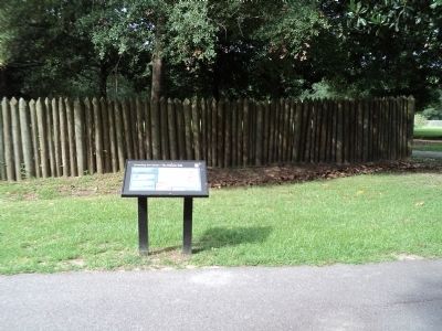 Protecting the Colony – The Palisade Wall Marker image. Click for full size.