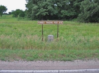Forbes' Trading Post Site and Marker image. Click for full size.