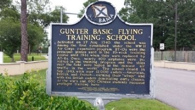 Gunter Basic Flying Training School Marker image. Click for full size.