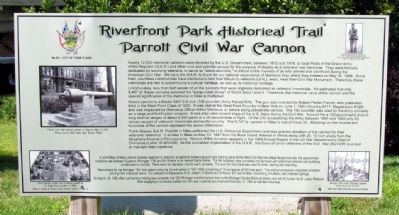 Parrott Civil War Cannon Marker image. Click for full size.