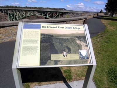 The Crooked River (High) Bridge Marker image. Click for full size.