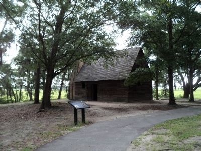 Marker in Charles Towne Landing image. Click for full size.