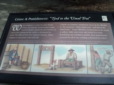 Crime & Punishment: “Tyed to the Usual Tree” Marker image. Click for full size.