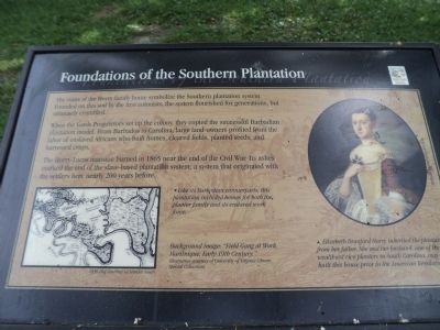 Foundations of the Southern Plantation Marker image. Click for full size.