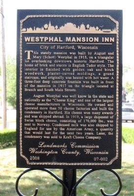 Westphal Mansion Inn Marker image. Click for full size.