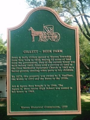 Gillett - Beer Farm marker. Click for full size. Gillett - Beer Farm marker image. Click for full size.