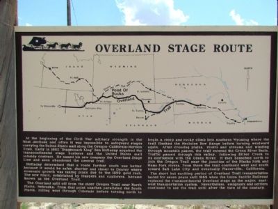 Overland Stage Route Marker image. Click for full size.