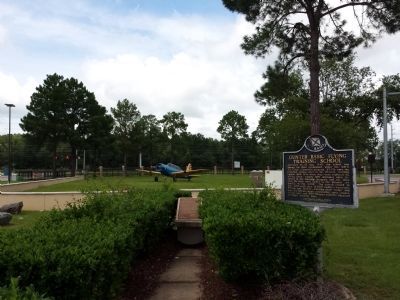 Marker looking towards north gate of Gunter AFB. image. Click for full size.