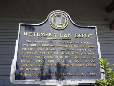 Wetumpka L&N Depot Marker image. Click for full size.
