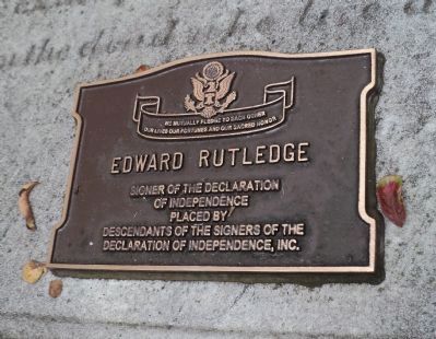 Edward Rutledge Marker image. Click for full size.