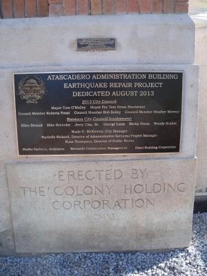 Cornerstone and Additional Plaques image. Click for full size.