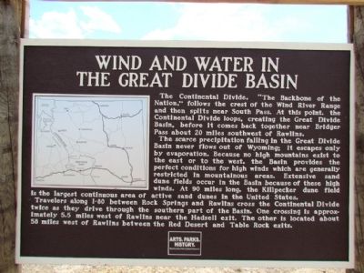 Wind and Water in the Great Divide Basin Marker image. Click for full size.