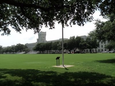 Citadel Flagpole on Summerall Field image. Click for full size.